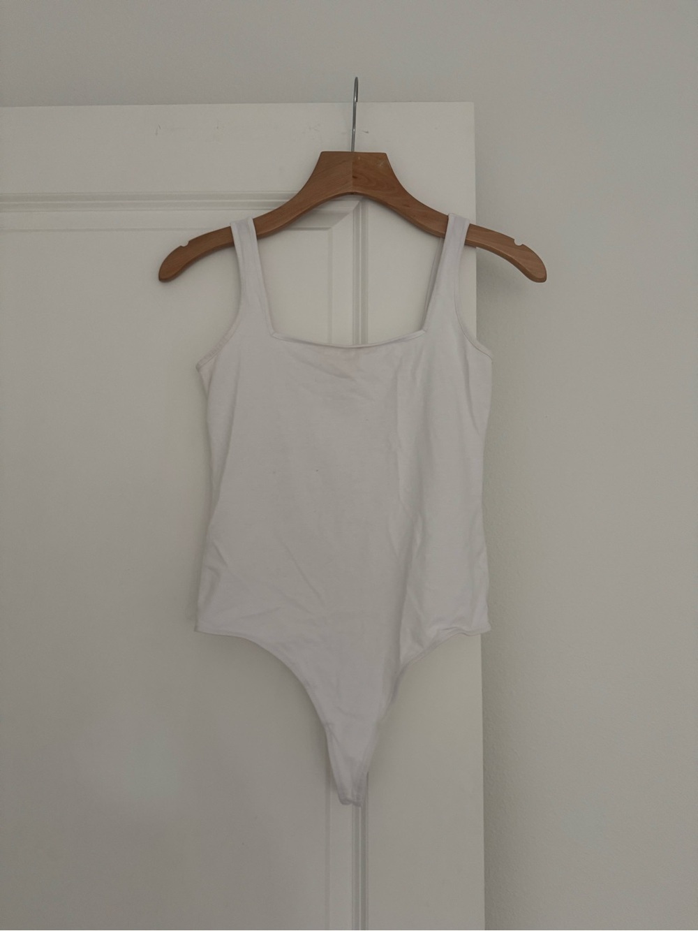 Nordstrom BP women’s white cotton strap bodysuit tank top size small